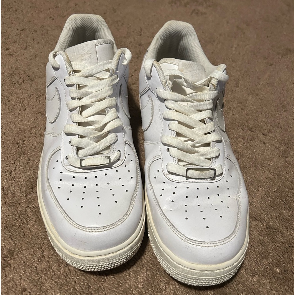 White Air Force ones size 12